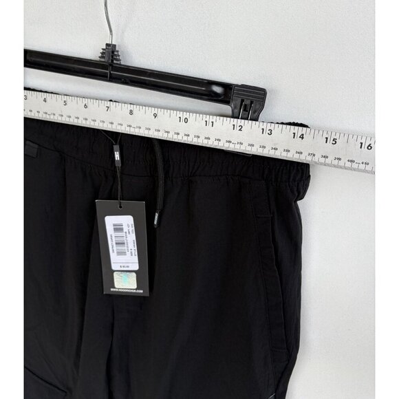 Hoodrich Mens Black Utility Joggers With Drawstring Waist & Cargo Pockets - Size - Picture 3 of 7